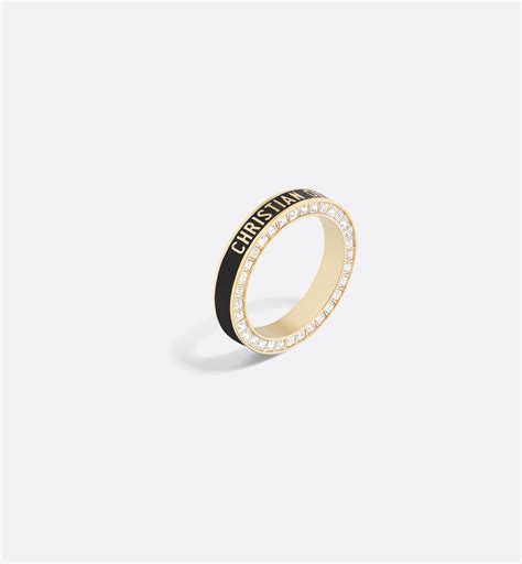 dior night code ring|Dior Night Code 戒指 金色饰面金属、白色仿水晶和黑 .